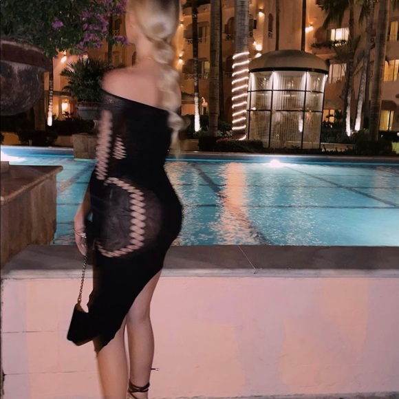 Poster Girl - Charlotte Dress - Jet Black - Picture 3 of 4